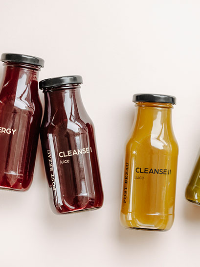 POST BEZAU JUICE Säfte nebeneinander