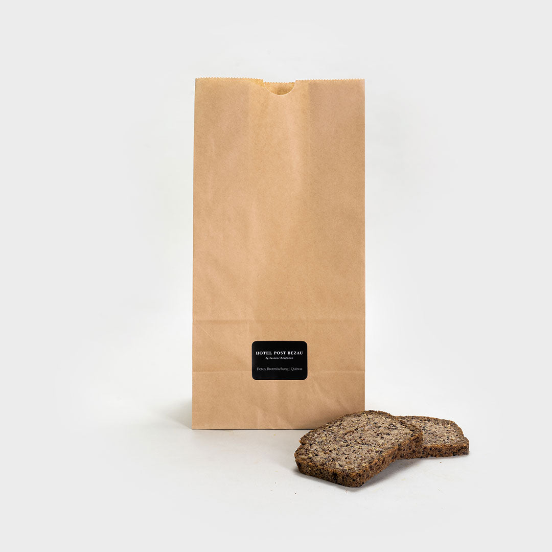 Detox Brotmischung mit Verpackung