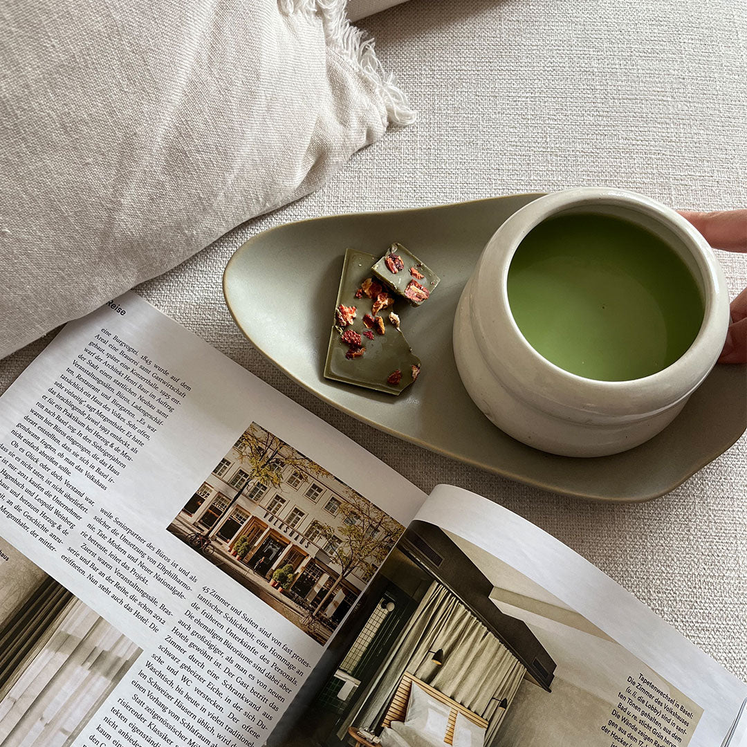 Bio Matcha Tee by Health Bar mit Matcha Chocolate Strawberry