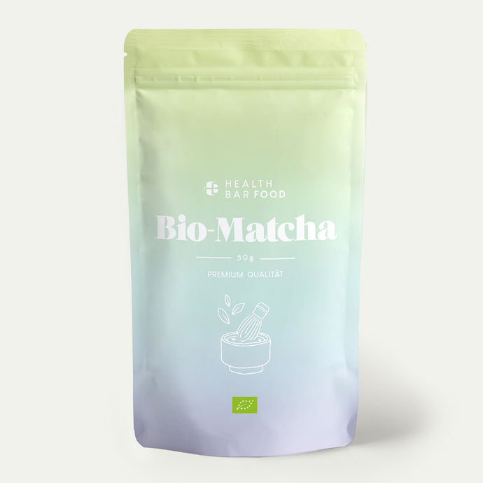 Bio Matcha Tee by Health Bar Verpackung